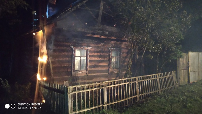 Пожар в Тесновом Рогачевского района