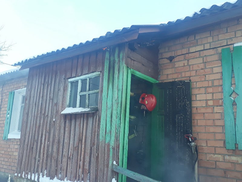Пожар в Стреньках Рогачёвского района