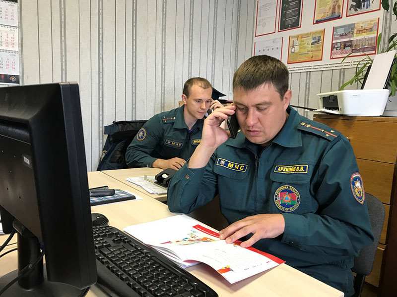 Рогачевские спасатели на связи с родителями
