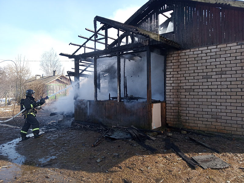 Рогачевский район. В Заболотье горел дом