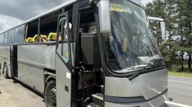 В Брянской области БПЛА атаковал автобус с гомельской детской футбольной командой