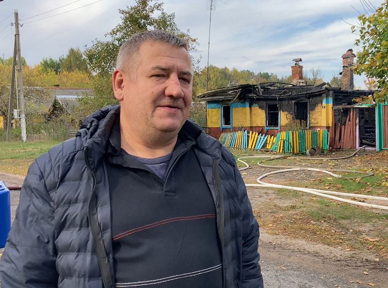 Житель Жлобина Михаил Яхнович спас рогачевца на пожаре