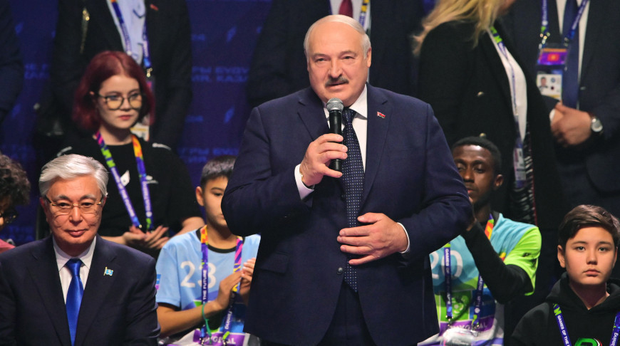 "Наперад у будучыню, сябры!" Лукашенко с коллегами по СНГ посетил открытие Игр Будущего в Казани