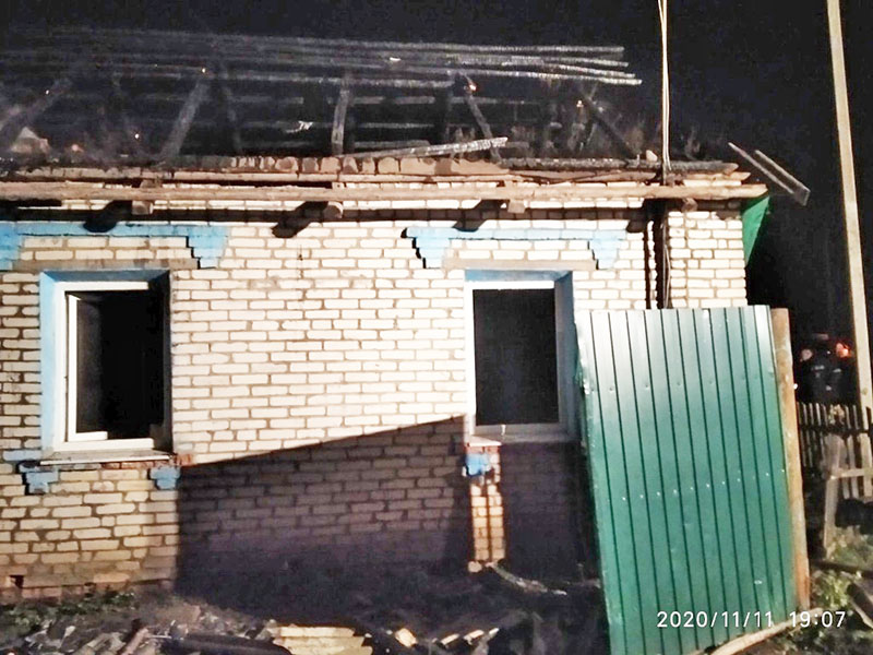 Происшествие в Рогачевском районе. Пожар в Болотне