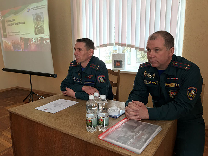 Заместитель Гомельского областного управления МЧС Геннадий Кучинский посетил Рогачевщину