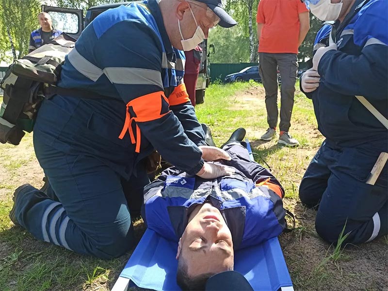 В Рогачеве прошли районные соревнования среди санитарных дружин Рогачевщины