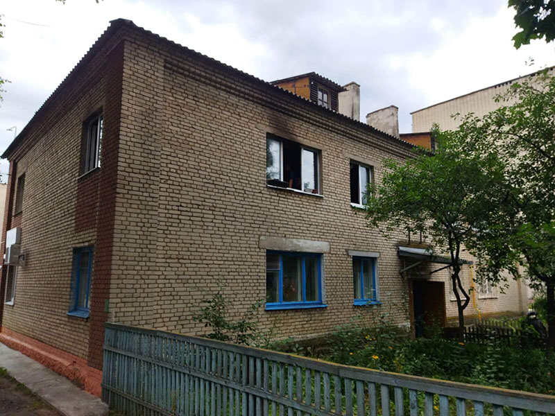 В Рогачеве горела квартира