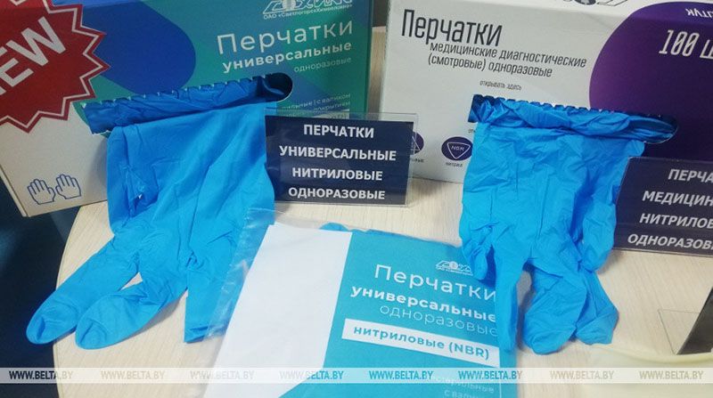 Выпуск медицинских перчаток начали в ОАО "СветлогорскХимволокно"